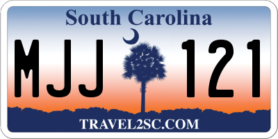 SC license plate MJJ121