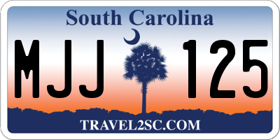 SC license plate MJJ125