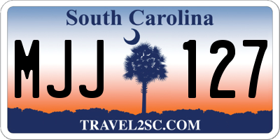 SC license plate MJJ127