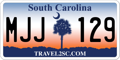 SC license plate MJJ129