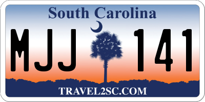 SC license plate MJJ141