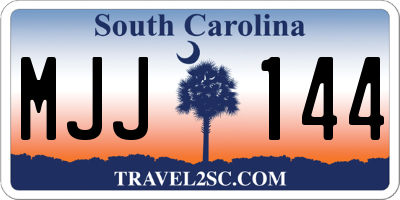 SC license plate MJJ144