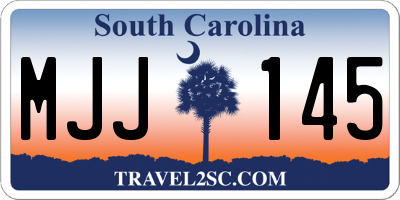SC license plate MJJ145