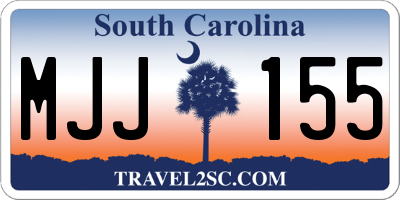SC license plate MJJ155