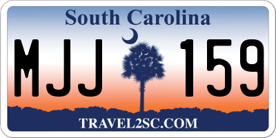 SC license plate MJJ159