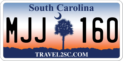SC license plate MJJ160