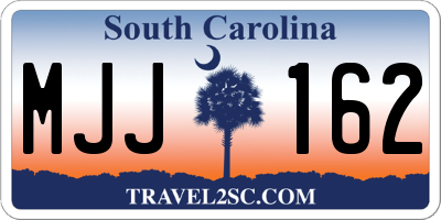 SC license plate MJJ162