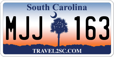 SC license plate MJJ163