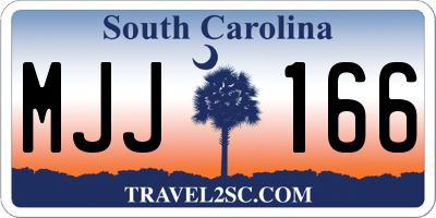 SC license plate MJJ166