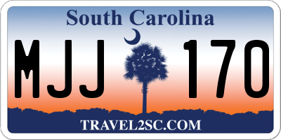 SC license plate MJJ170