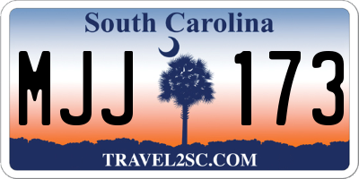 SC license plate MJJ173