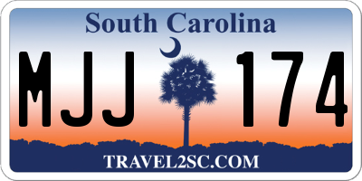 SC license plate MJJ174