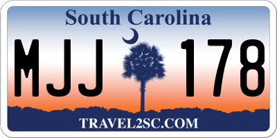 SC license plate MJJ178