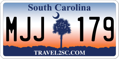 SC license plate MJJ179