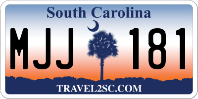 SC license plate MJJ181