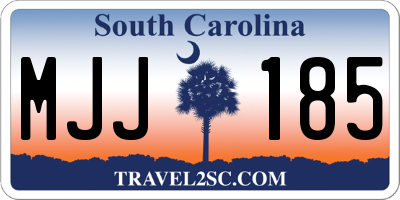 SC license plate MJJ185