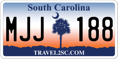 SC license plate MJJ188