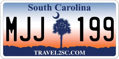 SC license plate MJJ199