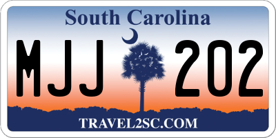 SC license plate MJJ202