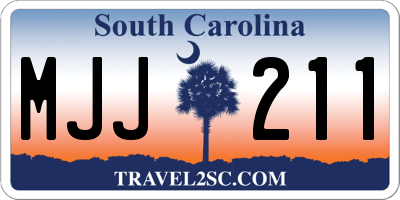 SC license plate MJJ211