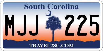 SC license plate MJJ225