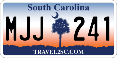 SC license plate MJJ241