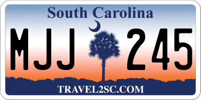 SC license plate MJJ245