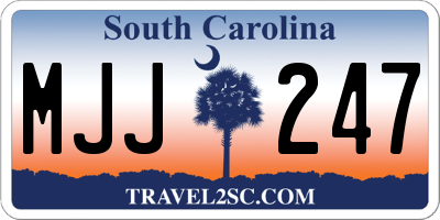 SC license plate MJJ247