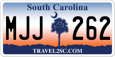 SC license plate MJJ262
