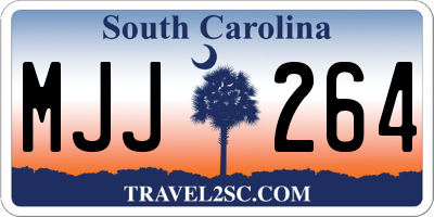 SC license plate MJJ264