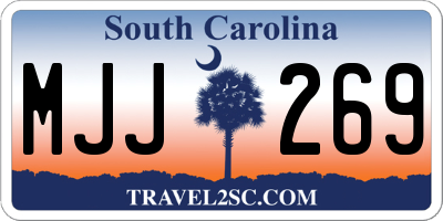 SC license plate MJJ269