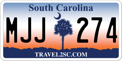 SC license plate MJJ274