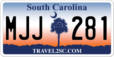 SC license plate MJJ281