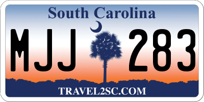 SC license plate MJJ283