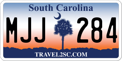 SC license plate MJJ284