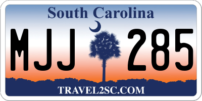 SC license plate MJJ285