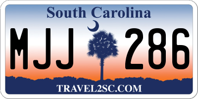 SC license plate MJJ286
