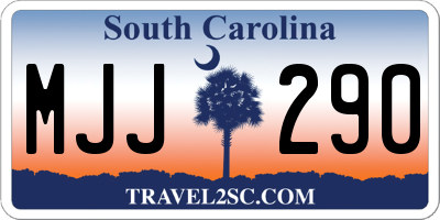 SC license plate MJJ290