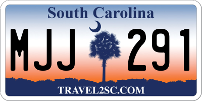 SC license plate MJJ291