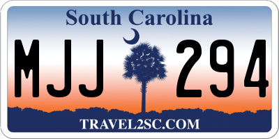 SC license plate MJJ294