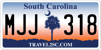 SC license plate MJJ318