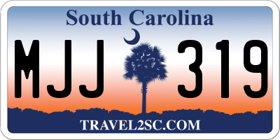 SC license plate MJJ319