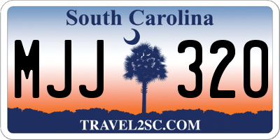 SC license plate MJJ320