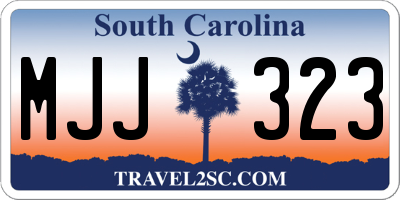 SC license plate MJJ323