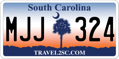 SC license plate MJJ324