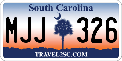 SC license plate MJJ326