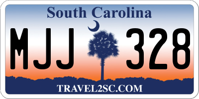 SC license plate MJJ328