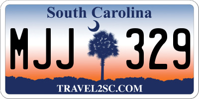 SC license plate MJJ329