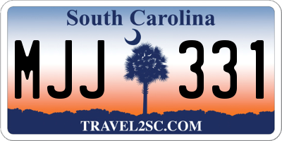 SC license plate MJJ331