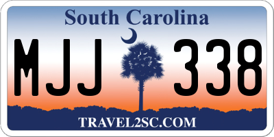 SC license plate MJJ338